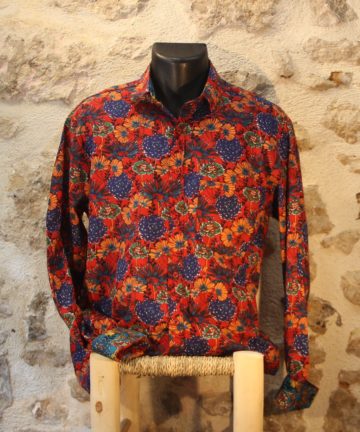 chemise prairie rouge